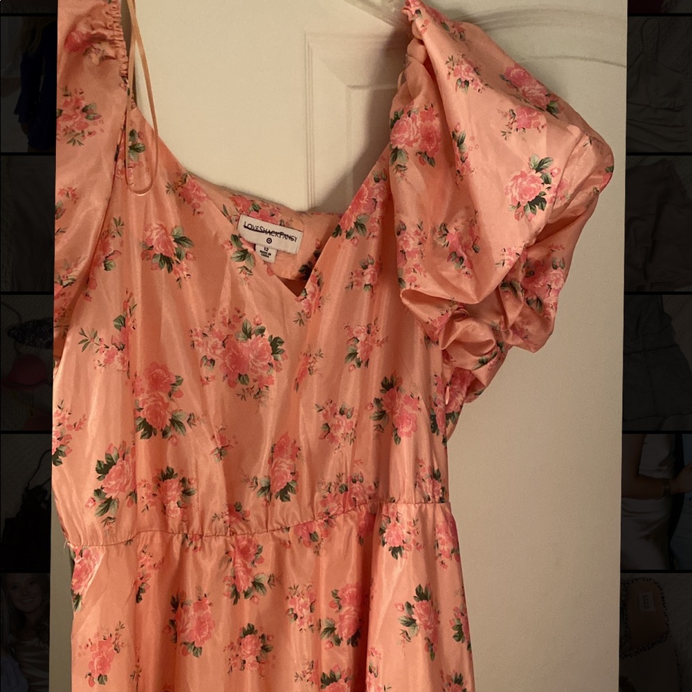 Loveshack Fancy x Target Pink Floral Mini Dress